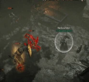 A Skeletal Paladin calls down a Conjuration of Light