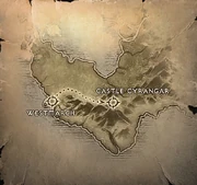 The parchment is a map to Cyrangar