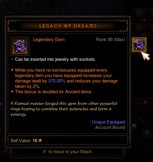 best legendary gem for crusader