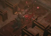 The Wanderer beholds Lilith's blood petals