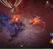 Tentacles emerge around Tyrael and begin to attack the angel