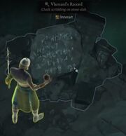 An example of Vhenard's scribblings