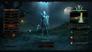 Female Necromancer in the menu