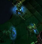 A group of Skeletal Shieldbearer.