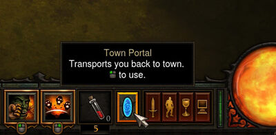 Town Portal D3 UI