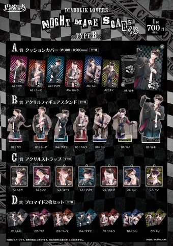 DIABOLIK LOVERSデジタル時計2012年製古いため傷や汚れがあります NIGHTMARE SCARS | Diabolik Lovers Wiki | Fandom