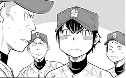 Sawamura Eijun é o protagonista de Ace of Diamond. Um garoto de cabelos e  olhos castanhos que é da cidade de Nagano, onde jogou beis…