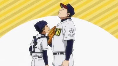 Ogawa and Masu talking on the mound