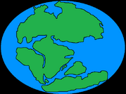 A map of Gondwana and Laurasia