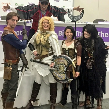 Three of the Main Cast plus a Guest at TwitchCon2016