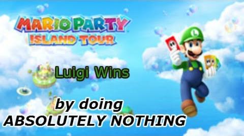 Mario Party Island Tour Luigi wins by doing absolutely nothing by StreetPass Princeton