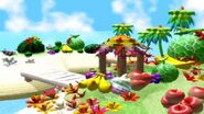 Yoshi's Tropical Island Scene