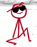 DFTM- Red with sunglasses 3