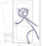 Third appearance of Broseph, from Real Dude Bros Night Man