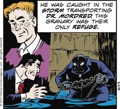 Mordred's final stand, as drawn by Joe Staton