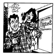 "Little" Littel (leftt) with his wife Lily (right).