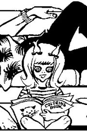 Honeymoon, as drawn by Rick Fletcher, moments before the explosion that killed Moon Maid.