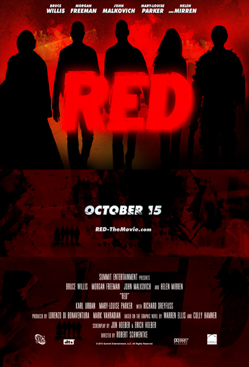 RED (2010), Bruce Willis, Helen Mirren, Morgan Freeman