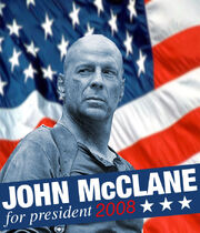 John McClane for President 2008 fan made poster