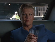 DHS- Dame Judi Dench as MI6 head character M in 007 Tomorrow Never Dies (1997)