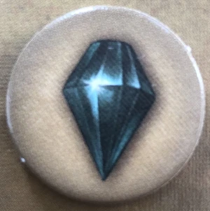 Das legendäre Drachenauge, ein schwarzer Kristall