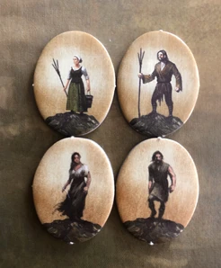 Verschiedene Bauernplättchen