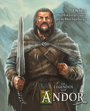 Orfen in seiner Fellkleidung vor den Ausläufern des 