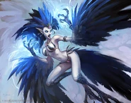 Eine Harpyienmatriarchin im TCG.