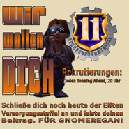 Ein Werbeplakat