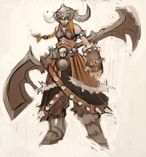 Konzept: Weibliche Vrykul