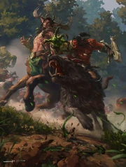 Cenarius gegen Grommash.