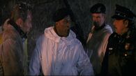 During the raid, Grant lies to McClane and Lorenzo that everything is "under control".