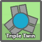 Triple twin