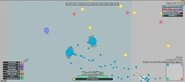 Protector Tank (for dev cheat switching tank bug) with real Protector in Beta Diep.io