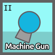 The Machine Gun II’ upgrade icon. Notice how the Machine Gun II’s icon has a Blue Background, whereas the one from the original class is Red.