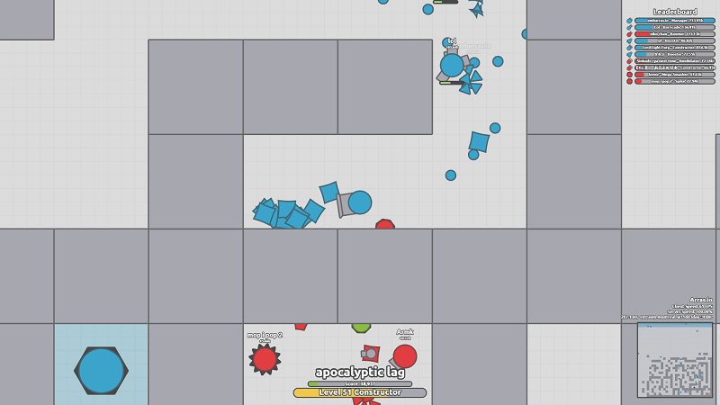 ARRAS.IO WIN DOMINATION MODE WITH TWIN & TEAM - 2 TEAMS MAZE DOMINATION 