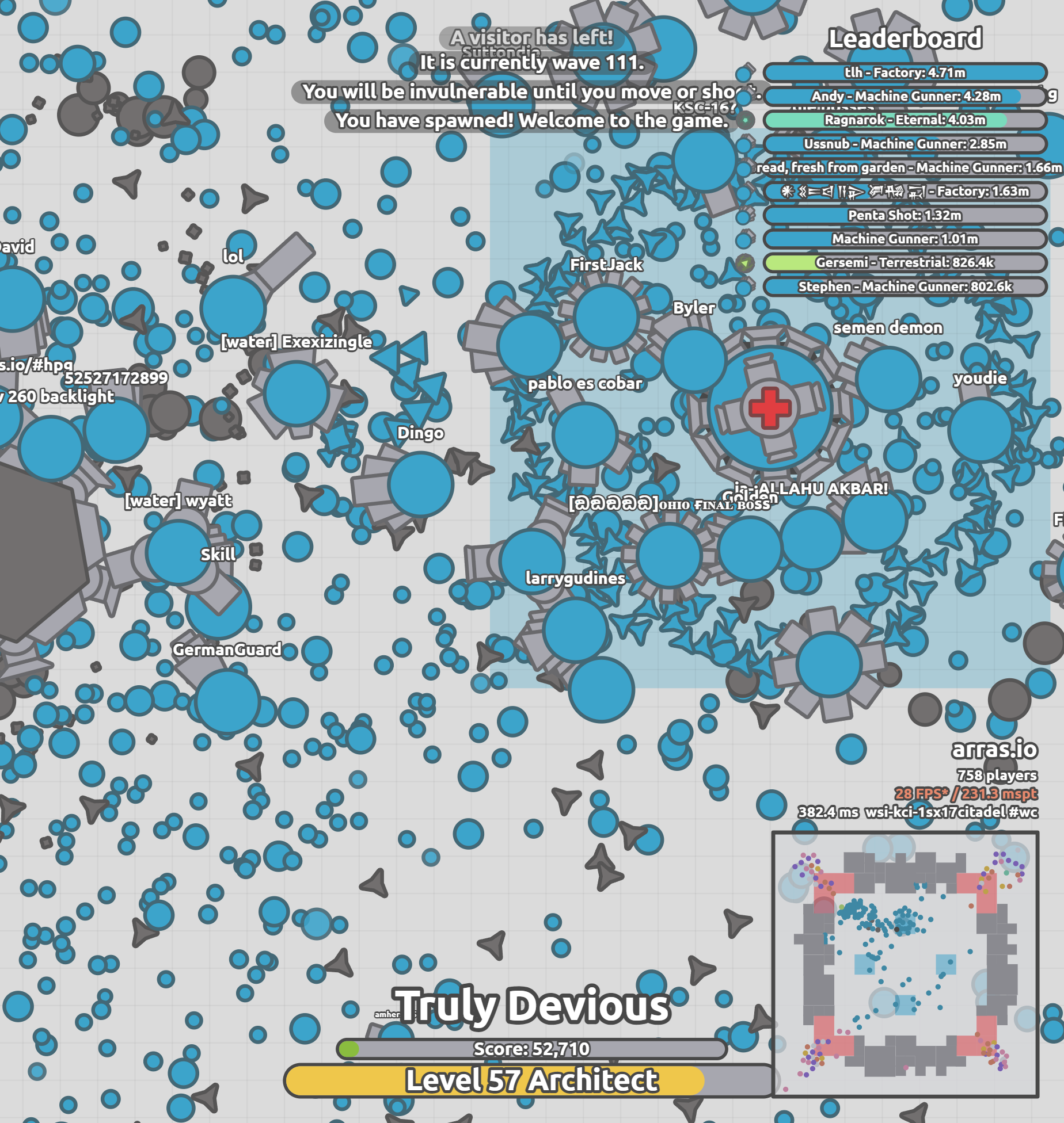 best build for spreadshot in seige arras.io. really cool. got 1st