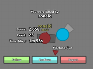 When killed by a normal Player