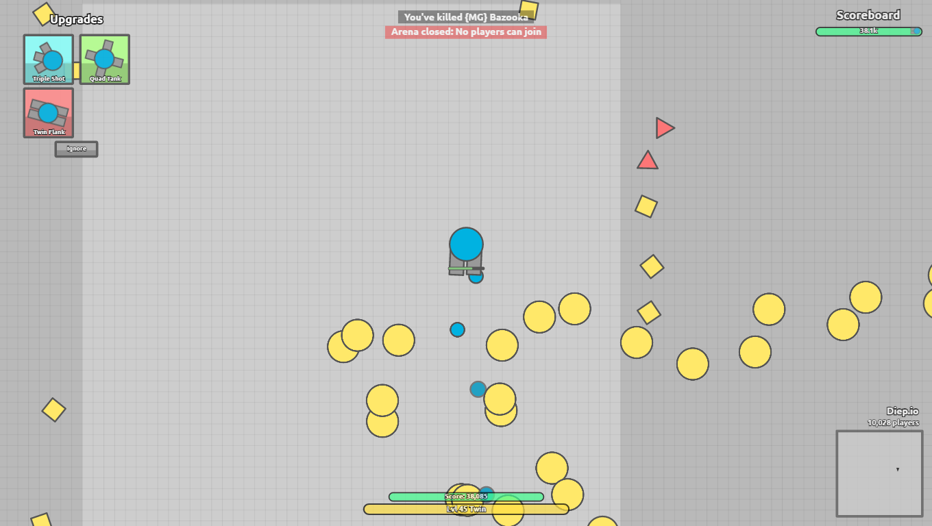 diep.io Gameplay  Really Well Polished Io Game 