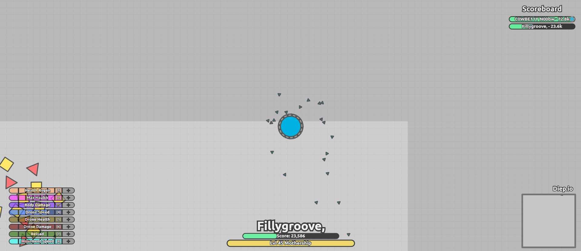 diep.io - What are points, builds, and stats? - Arqade