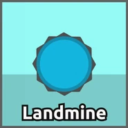 Landmine's icon by itself, acquired by upscaling the "diep-native" canvas element.