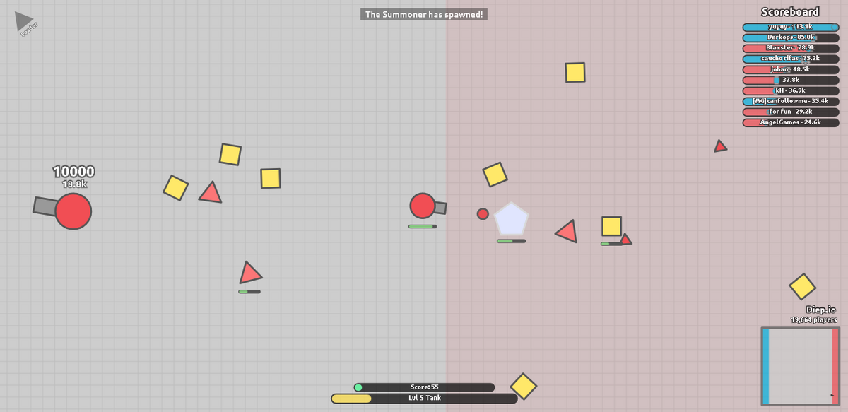 The Powder Toy - diep.io:2 teams by creator_xD