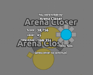 When killed by new Arena Closers