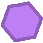 A hexagon.