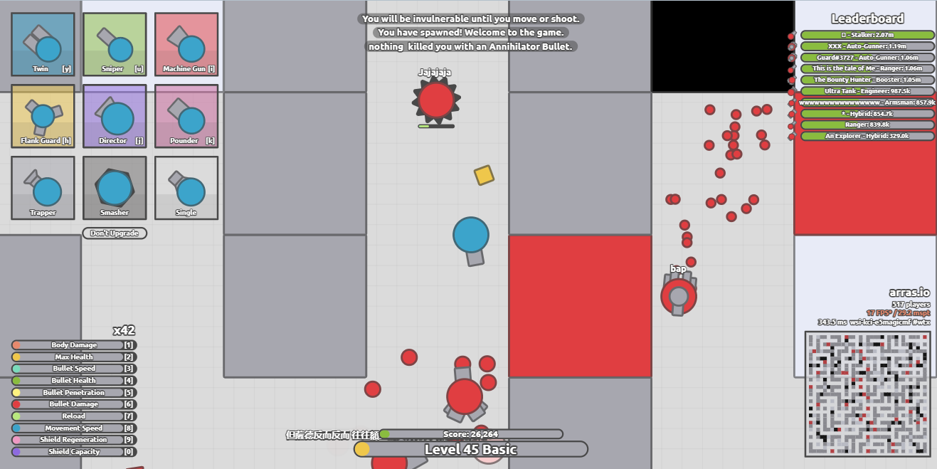 A diep.io tank idea by me! 2 gunner turrets and 3 autos. : r/Diepio