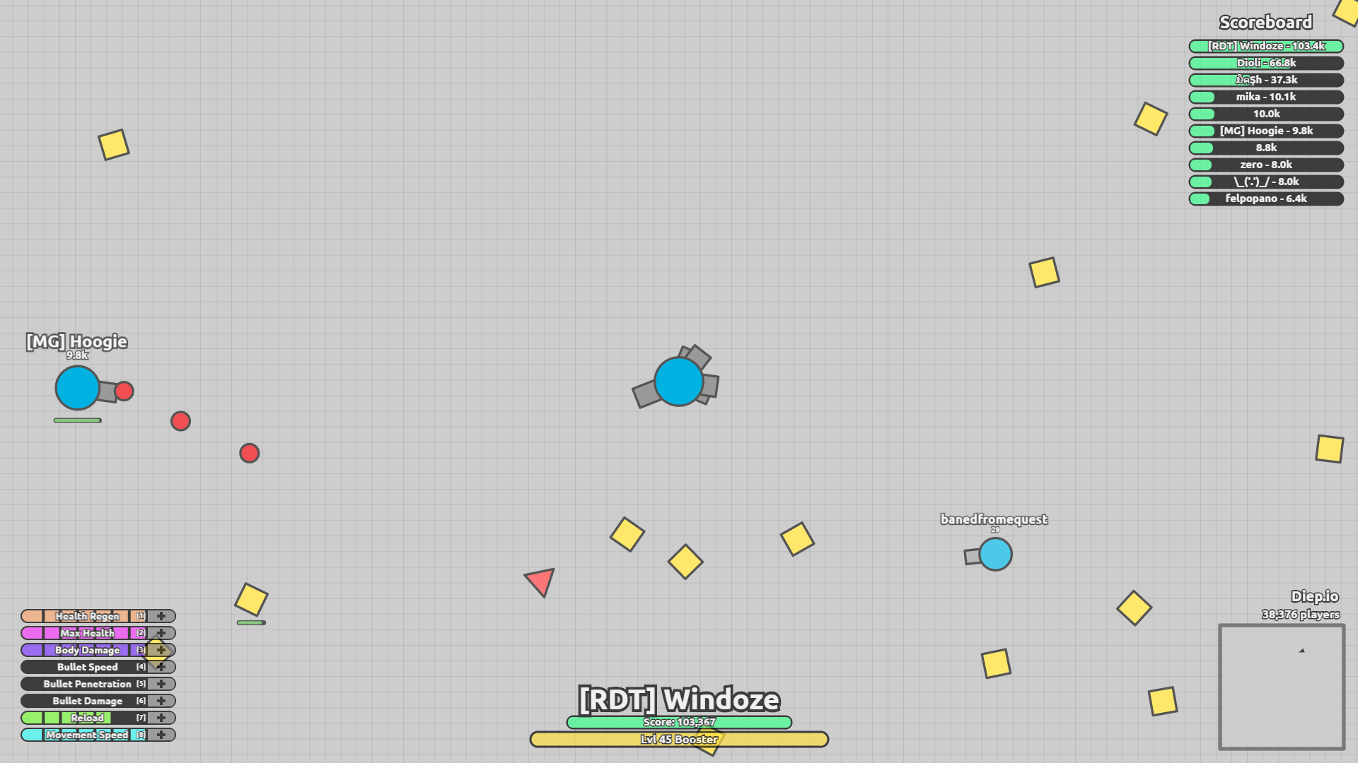 Best settings for BOOSTER - Diep.io