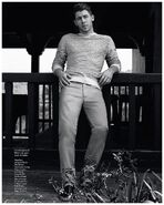 Nick Jonas 2015 in Diesel trousers and jersey