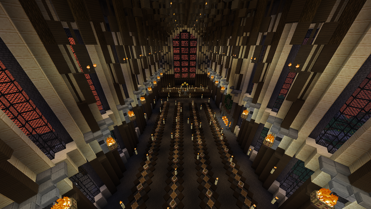 Hogwarts great hall minecraft hot sale