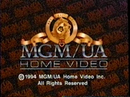 MGM/UA Home Video 1994 copyright screen