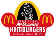 Logo for the first McDonald's, used in all branding and packaging for the location since 2008
